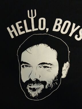 Hello, Boys Graphic Tee in Black and White